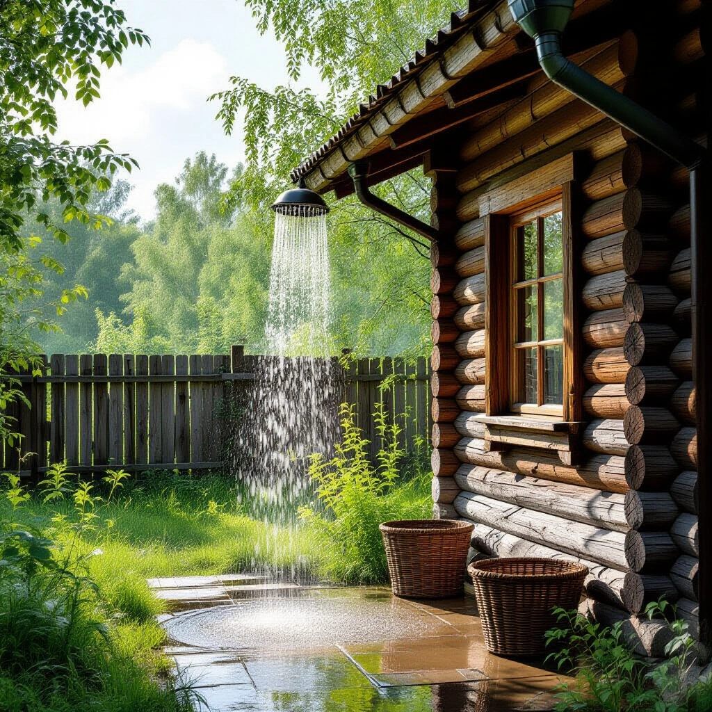 Летний душ на даче: устройство и подводка воды